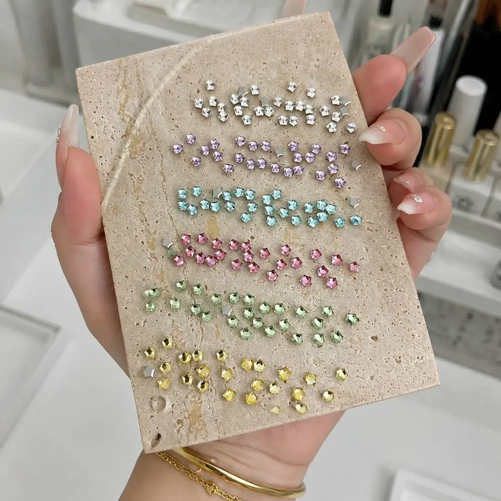 1Bag High Gloss Star Shape Nail Charms Five Point Star Design Nail Art Decoration Professional Use Nail Art Nail Supplies