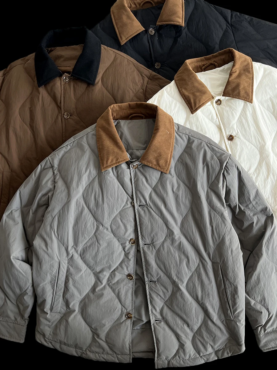 

Куртка-пуховик Color Blo Ne Design свободного кроя, водонепроницаемая, ветрозащитная, для активного отдыха, повседневная, в японском стиле, рабочая одежда