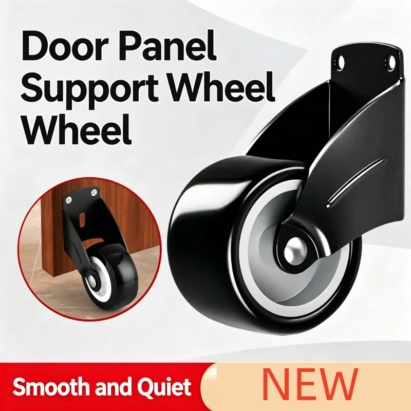 Door Bottom Support Wheel Furniture Casters Directional Cartwheels  For Trolley Drawer Kitchen Cabinets Hardware