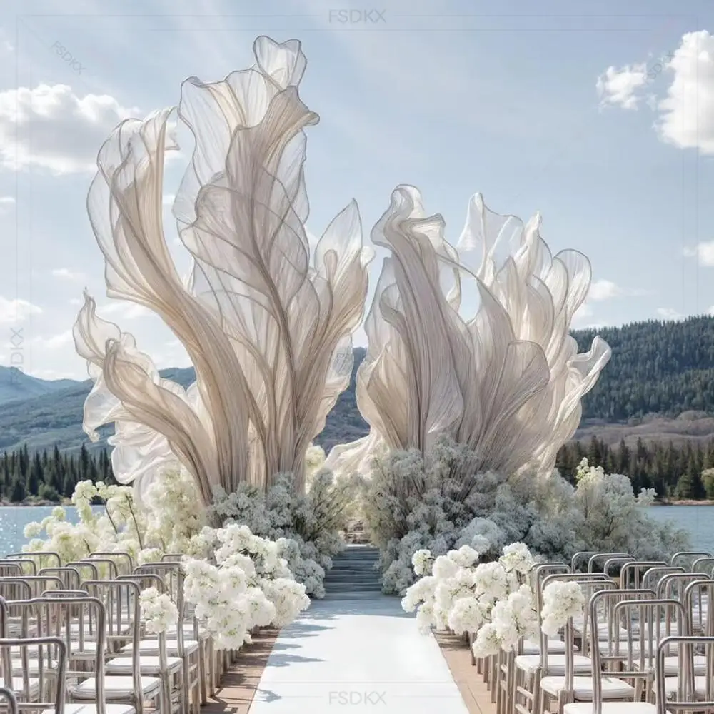 

FSDKX Customized Handmade Giant Paper Flowers for Wedding Decoration Backdrops Event Party Decoration