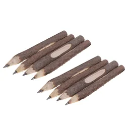 8Pcs Natural Wooden Pencils Branch Pencils Bark Pencils Wooden Tree Rustic Twig Pencils Gift for Preschooler Toddler