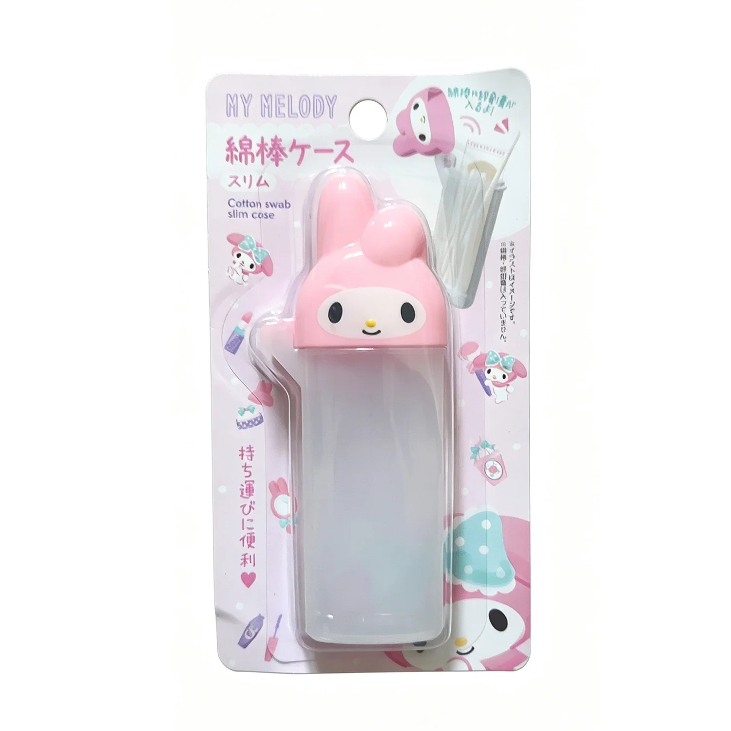 Hello Kitty, Kuromi, Cinnamoroll, My Melody – Baumwollstäbchen mit niedlichem Aufdruck, Papierstäbchen mit Baumwollspitze und Aufbewahrungsbox für die Reinigung von Make-up. – Detail 9