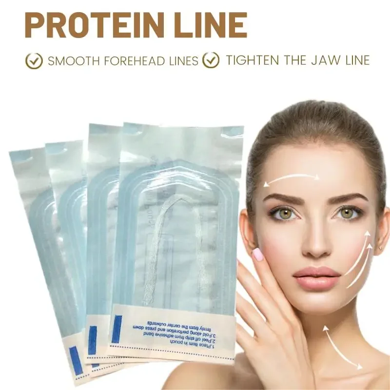 

5/10 bag Protein Line Anti-Wrinkle Firming Facial Filler No Needle Absorbable Fade Fine Lines Collagen Thread Anti-Aging Serum