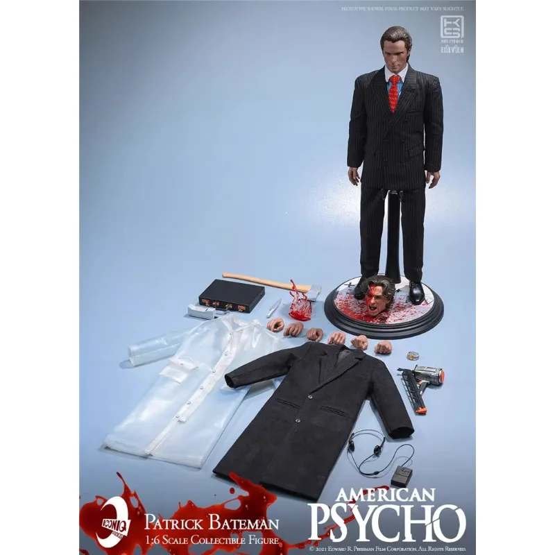 In Stock 100% Original Genuine Iconiq Studio IQSS-01 Patrick Bateman 1/6 Authentic Movie Character Model Art Collection Toy Gift