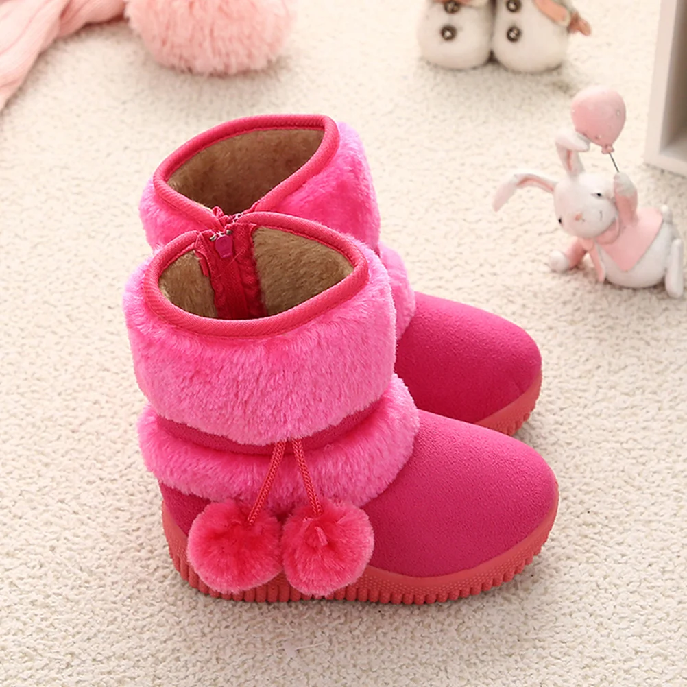 

1Pair Baby Winter Shoes Anti-Slip Bottom Pre-Walker Soft Sole Snow Boots for Infants Warm Outdoor Walking Footwear for Toddlers