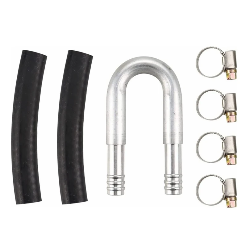 M76E Aluminium-U-Bend-Kraftstoff-Bypass-Kit mit Schlauch und vier Leitungsbefestigungen – Detail 1