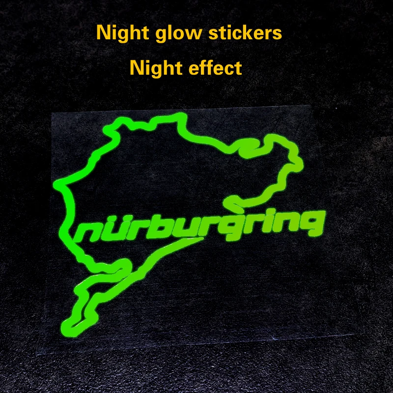 Nightlight Sticker Upgrade Your Car with Stunning Nurburgring Track Car Stickers: Trendy and Waterproof!