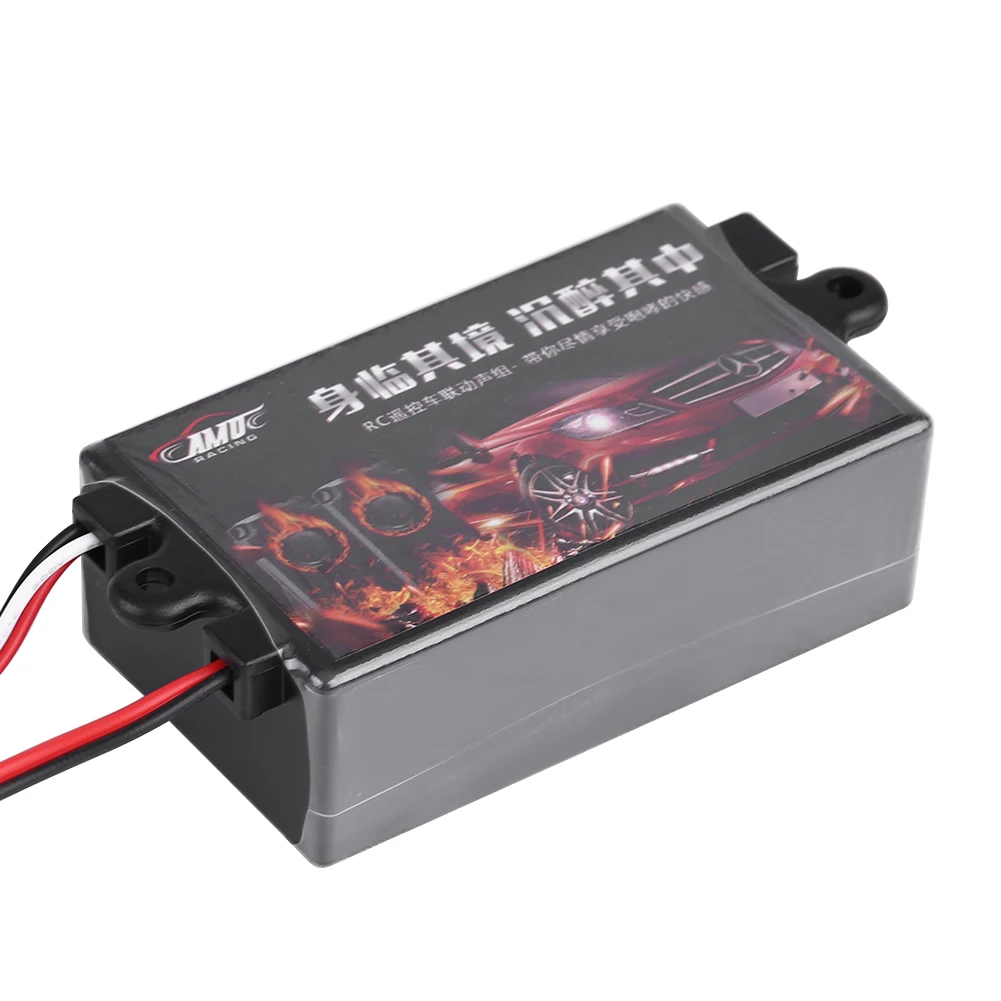 RC 자동차 엔진 사운드 시뮬레이션 모듈 세트, 스피커 포함 시뮬레이터, 1/10 자동차 모델 RC 엔진 사운드