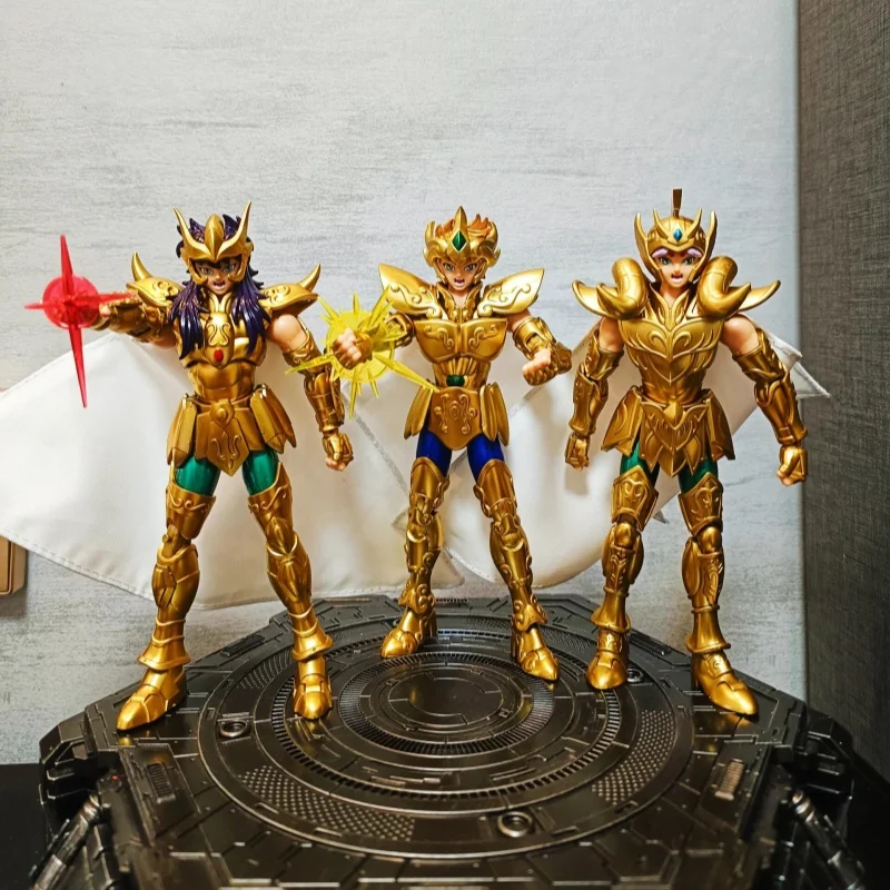 Saint Seiya campeón clase Aries Mu figura de Anime Masami Kurumada figura de acción decoración niños regalo de Navidad