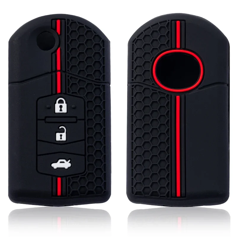Silicone Car Key Case For Mazda Demio 2 3 5 6 M3 M5 M6 CX-5 CX7 CX9 RX8 MX5 MPV Cover Keyless Remote Fob Shell Skin Protector