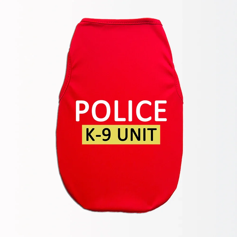 Жилет с принтом ПОЛИЦИИ для домашних животных, кошек и собак, весна-лето, дышащий, удобный для маленьких и средних собак, урна для домашних животных