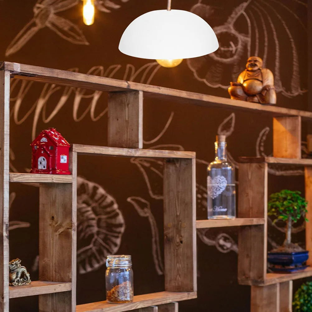 

Round Glass Lamp Shade Premium Simple Style Pendant Light Cover for Home Decor Hanging Lampshade Replacement Craft Lighting