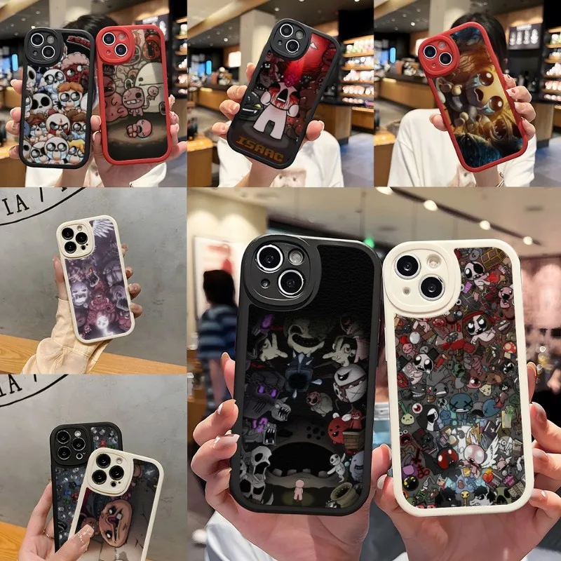 The Binding Of Isaac Phone Case For IPhone 14 11 13 12 Pro Max Mini Xs X Xr 7 8 Plus SE2020 Leather Silicone Soft Texture Coque