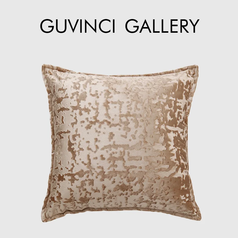 GUVINCI Luxury Crushed Velvet Textured Cushion Cover Brighter Colored Jazz Up Pillow Case Available In Grey Pink Mint Brown Teal