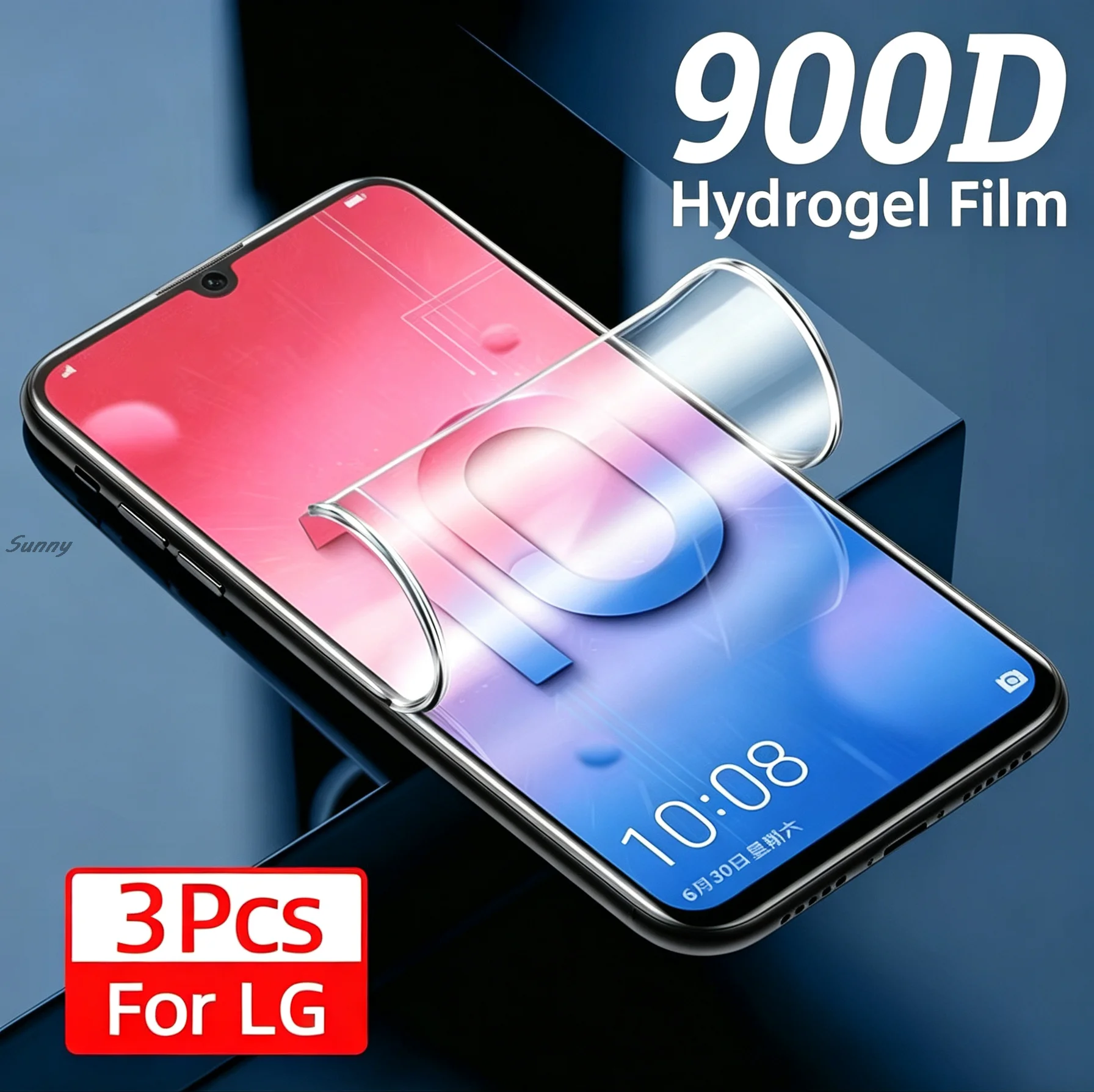 3PCS Full Cover Hydrogel Film For LG K71 K52 K92 K62 K61 K51S K50S Stylo 5 6 V60 V40 V50 Wing W41 Pro Velvet HD Screen Protec