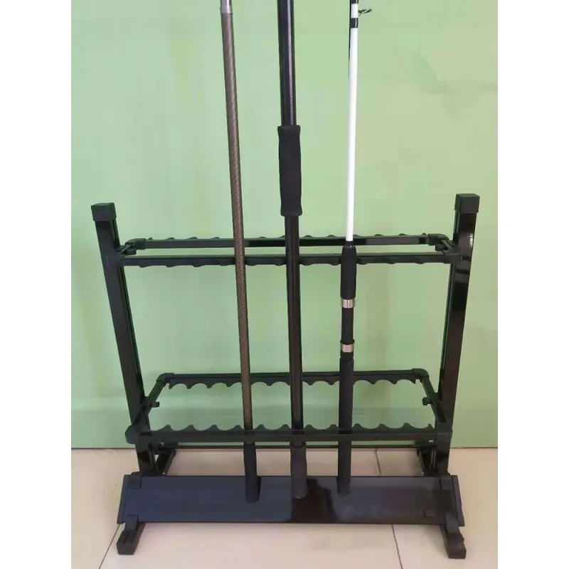 Lightweight Aluminum 12 Hole 24 Hole Fishing Display Stand Storage Rack