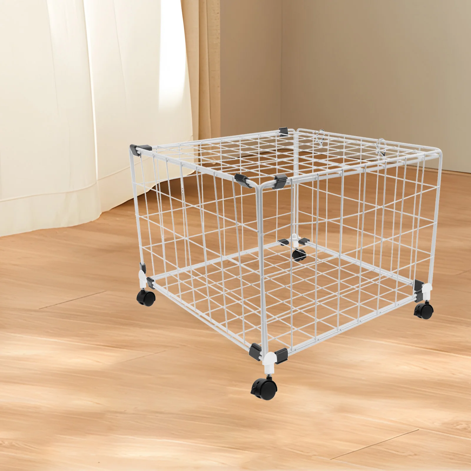 

4Pcs Cat Cage Casters Pet Enclosure Accessories Easy Assembly Secure Design Comfortable Environment Furniture Rollers Bin