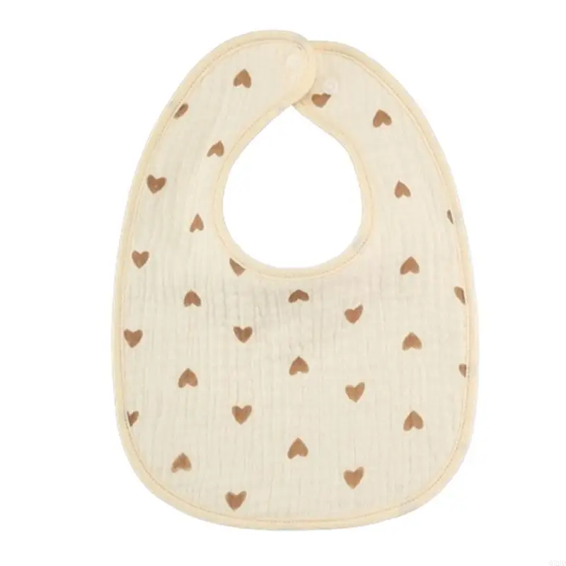 

Q22D 2-24M Baby Cotton Saliva Towel Cartoon 6-layer Baby Bibs for Newborn Boy Girls