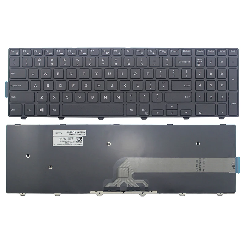 Lcd back cover Lid Case Front Bezel Palmrest US keyboard Bottom Case Base Cover Touchpad For Dell Inspiron 5558 5555 5559