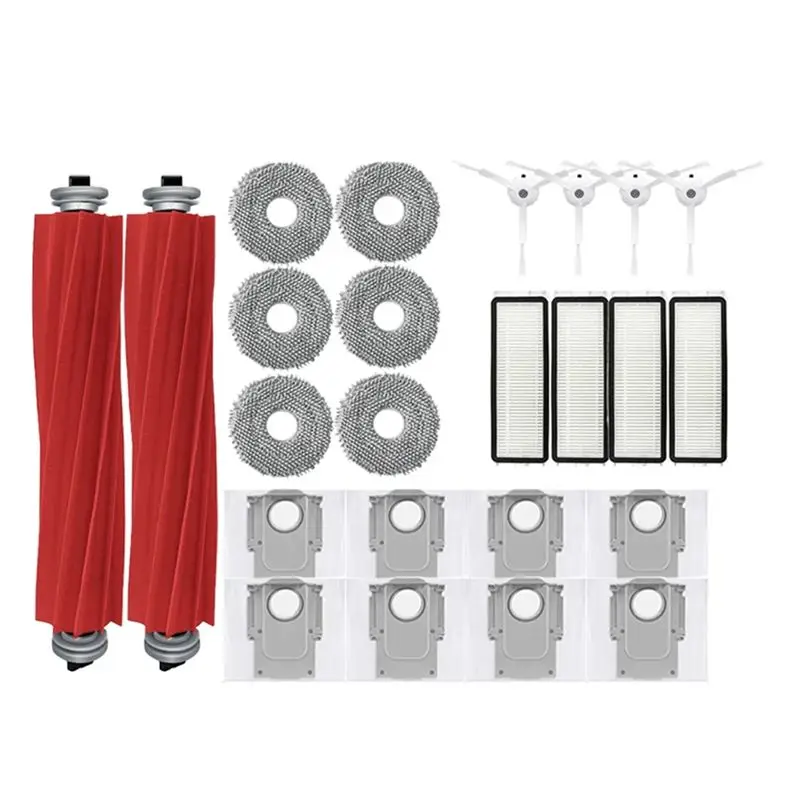 

AEE6-For Roborock Q Revo / P10 A7400rr Robot Vacuums Cleaner Accessory Main Side Brush Filter Mop Cloths Dust Bag Spare Part