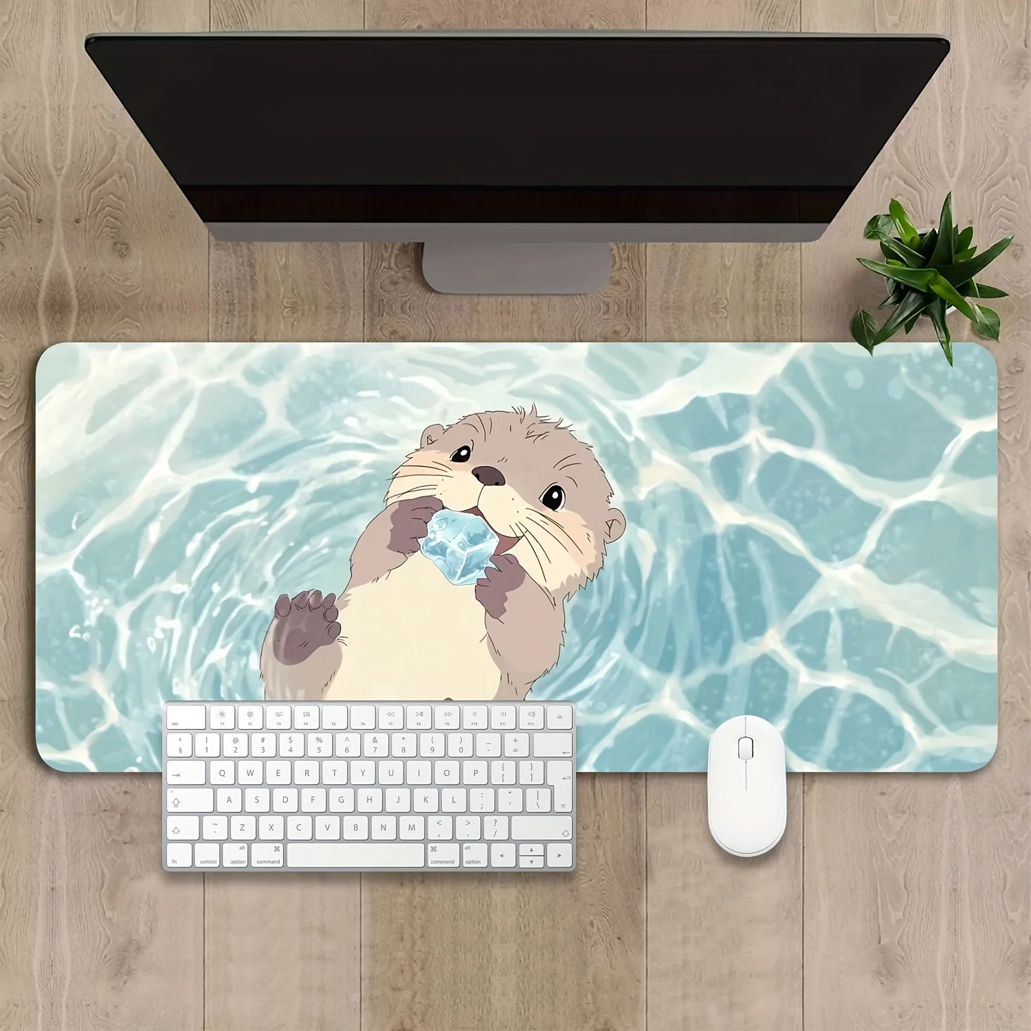 

Large Beaver Gaming mouse pad - Non-Slip Rubber Base Office Desk Mat for Office and Home Cute pattern high-definition print