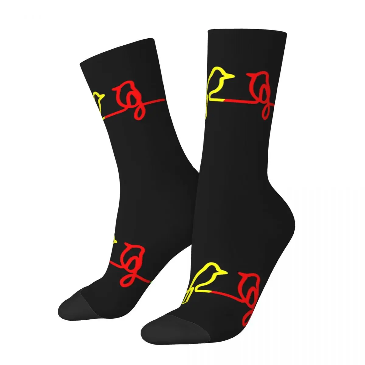 Three Little Birds Socks Reggae Jamaica Bird Funny Stockings Autumn Non-Slip Men Socks Comfortable Pattern Outdoor Socks