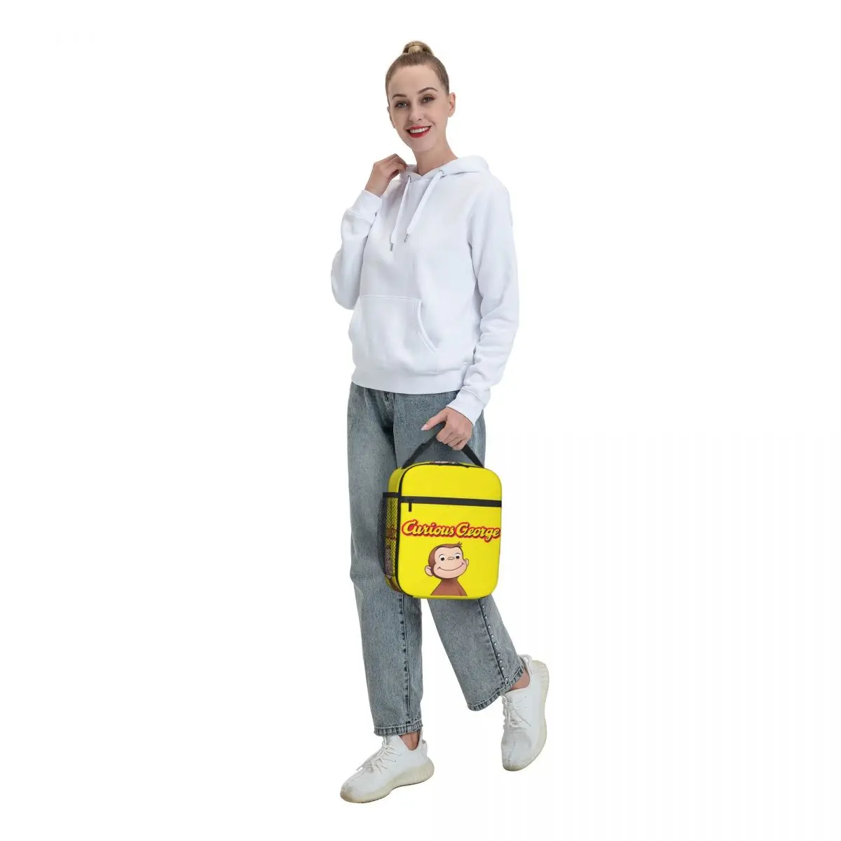 حقائب الغداء الغريبة جورج القابلة لإعادة الاستخدام للنساء متعددة الوظائف قرد الحرارية برودة الغذاء معزول حقيبة الغداء للأطفال مدرسة الأطفال