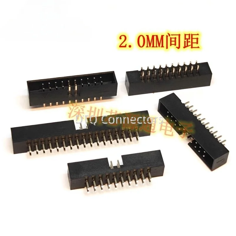 10pcs Dc3 Connector Dip Dc3 Header Pitch 1.27 Mm 2.0mm 2.54mm Dc3 Isp Male Socket Straight Pin Double-spaced Idc Jtag Box Header