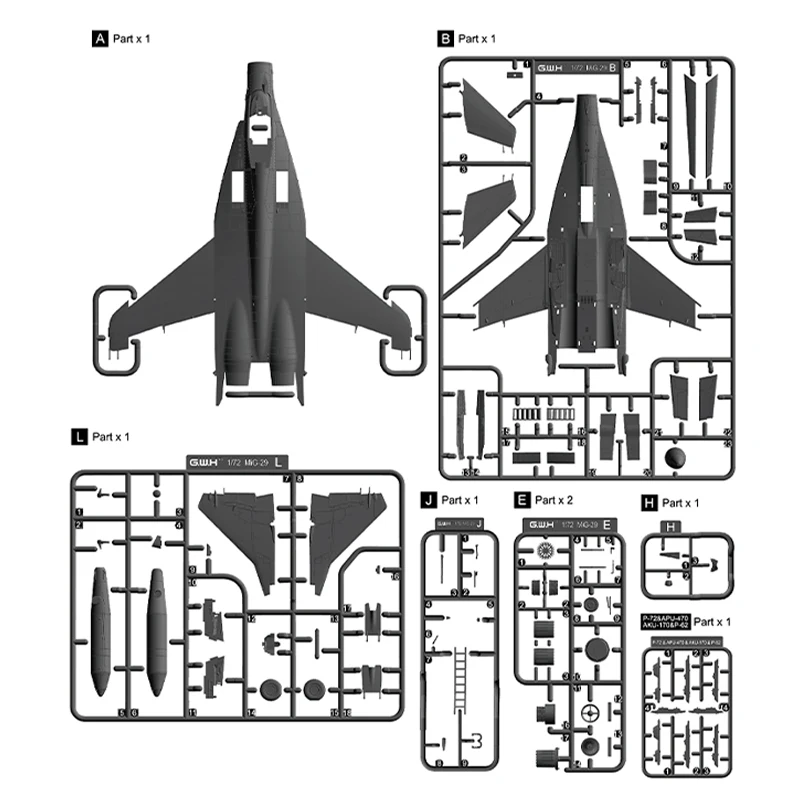 جريت وول هوبي S7208 1/72 MiG-29AS 9-12 أواخر نوع مقياس القوات الجوية السلوفاكية أطقم منمذجة