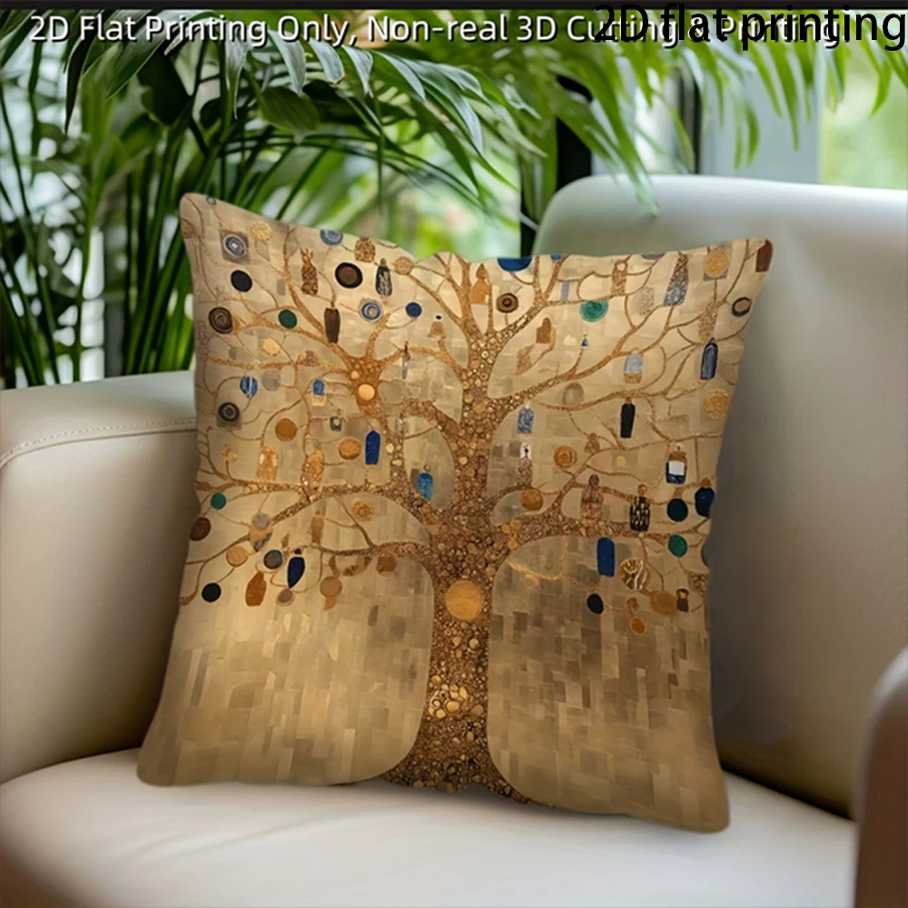 2D Flat-1PC Vintage Art Decorative Pillow Covers , , Suitable for living room and bedroom decoration cushion covers.