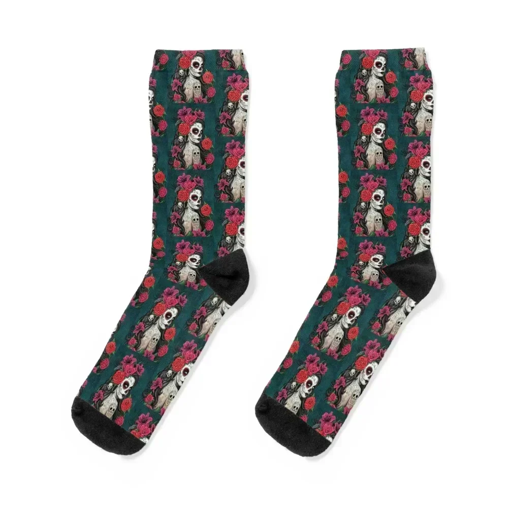 

mexican girl Socks Christmas Hiking boots gifts kids Socks Girl Men's