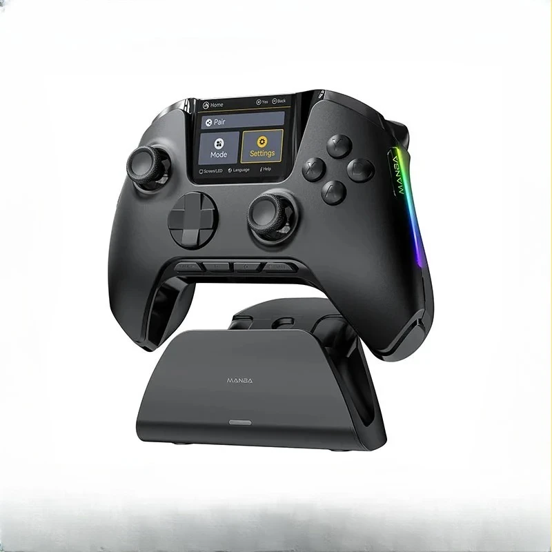 Mamba One V2 Wireless Gaming Controller 2-inch Screen Hall Effect Stick RGB Light With Charging Dock For Switch/PC/iOS/Android