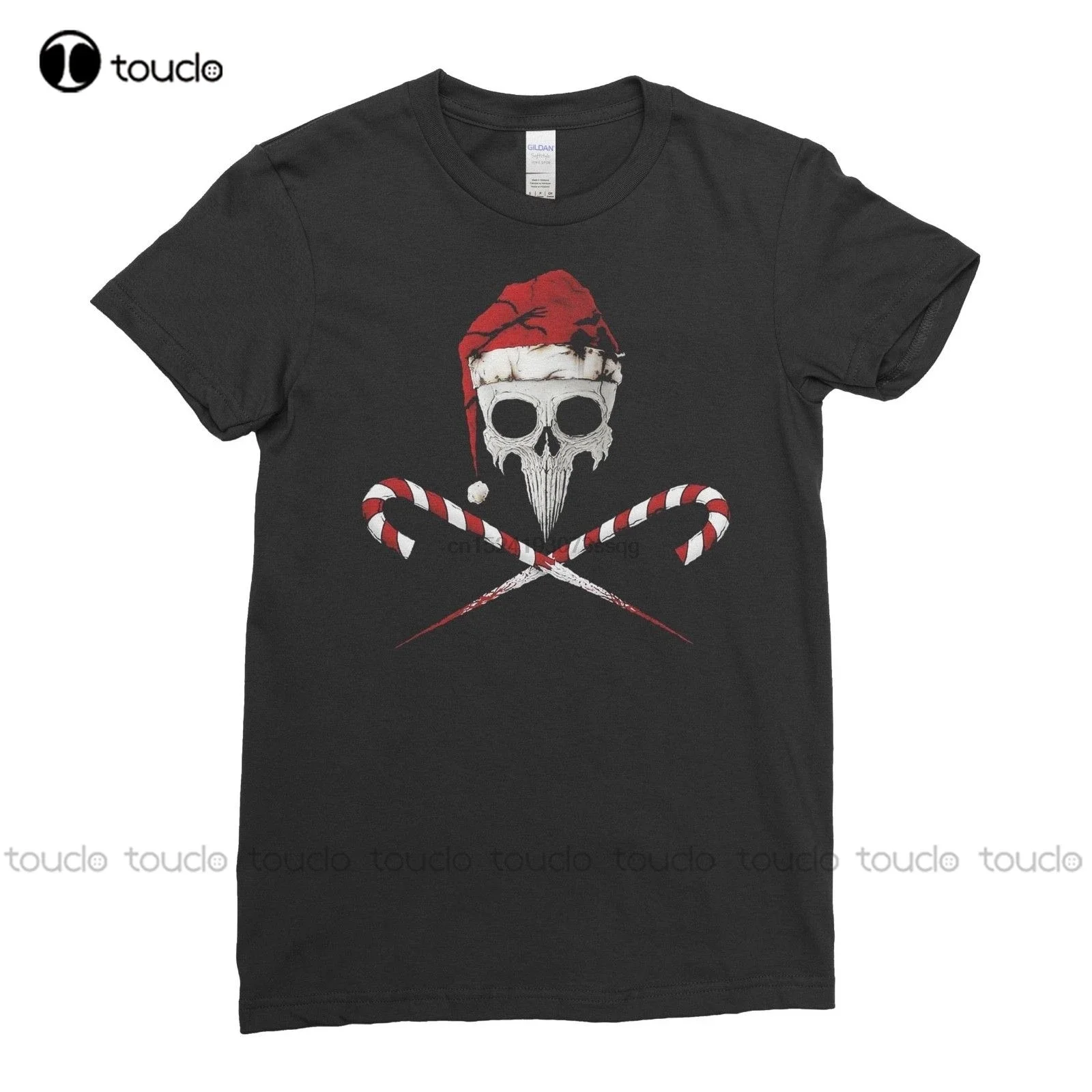 Punk Rock Skull Rock Santa Christmas Xmas Womens T Shirt Top Tee Cool Casual Pride T Shirt Men Unisex Tshirt Beach Shirts Tshirt