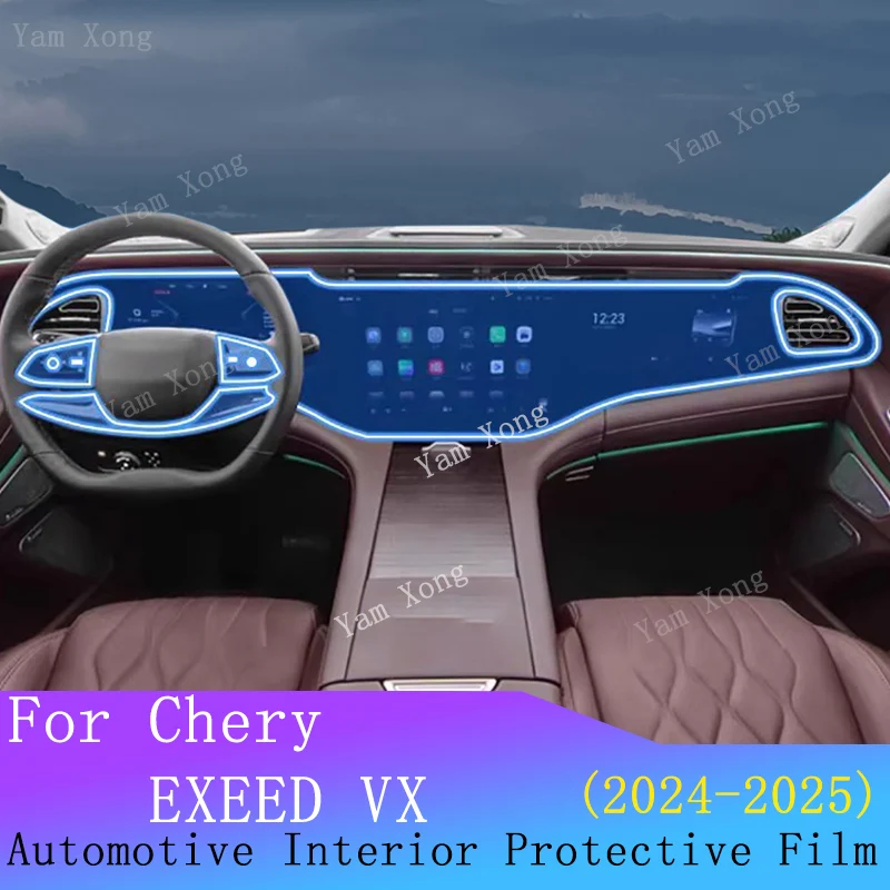 

Для Chery EXEED VX 2025 2024, панель приборной панели, GPS-навигация, автомобильная внутренняя защитная пленка, прозрачная защита от царапин