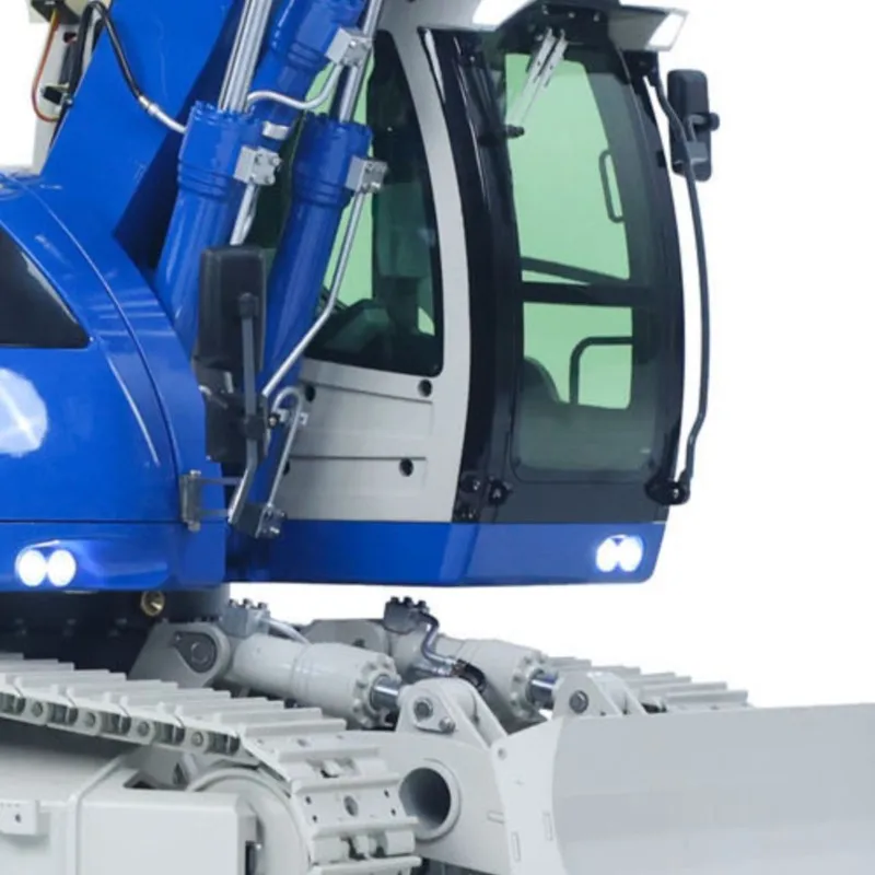 

1/14 RC Hydraulic Excavator Model 914 5CH Valve Metal Flysky ST8 CUT Model Remote Control Digger Warning Light Sound System