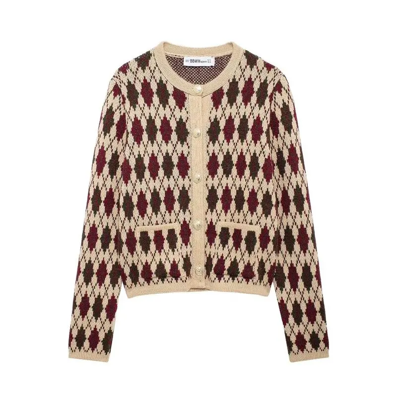 סוודר יהלומים סרוג