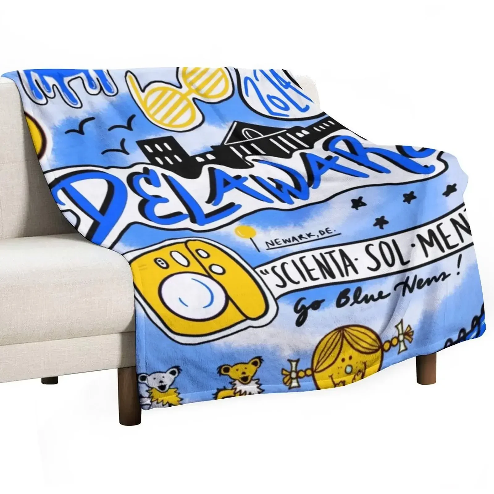 

University of Delaware Throw Blanket Soft Big Blankets For Baby Single Blankets