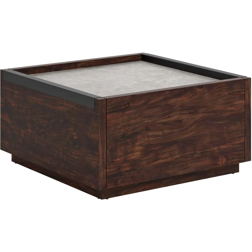 

Manhattan Gate Modern Square Coffee Table, Rich Walnut Finish