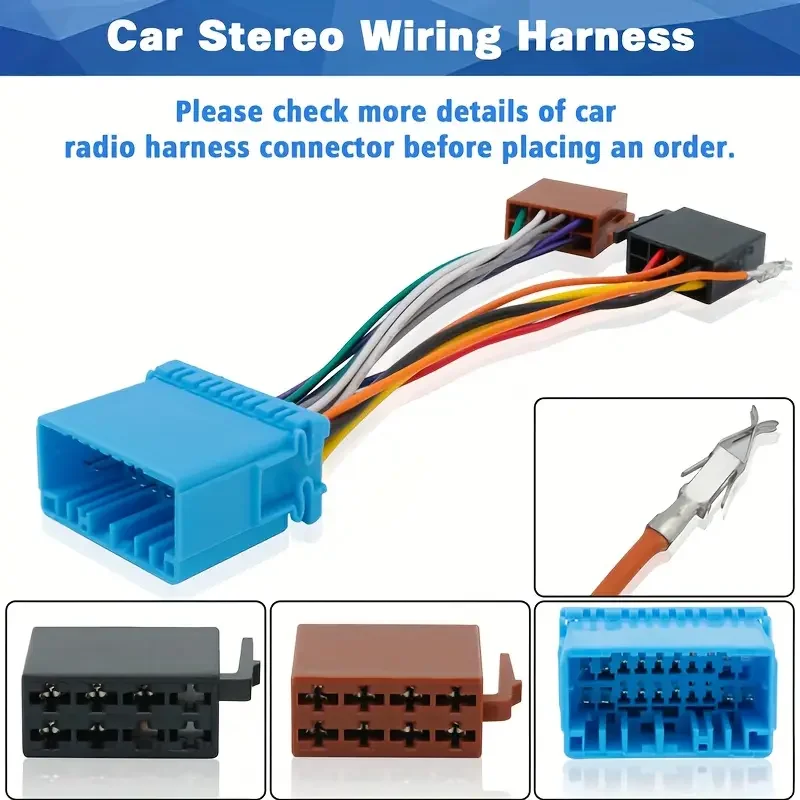 For Suzuki 16 Pin Car Stereo Radio ISO Wiring Harness Adapter Cable for Old Honda Odyssey Suzuki