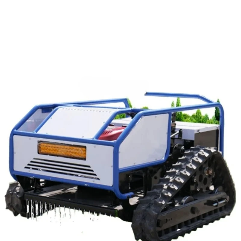 

TQH all-terrain crawler remote control lawn mower unmanned automatic self-charging lawn shredder lawn
