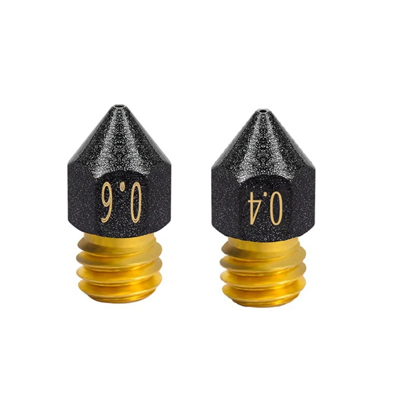 ABNM 5Pcs MK8 PTFE 코팅 노즐 M6 스레드 황동 노즐 CR10 CR10S Ender-3 3D 프린터 노즐 1.75Mm 필라멘트