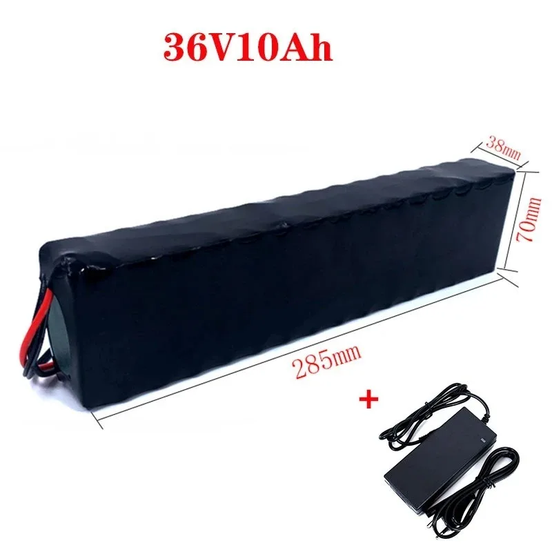 36V 10000mAh 10S3P Battery Pack with 18650 Lithium-ion Cells, Comes with Charger, Charge with Protection