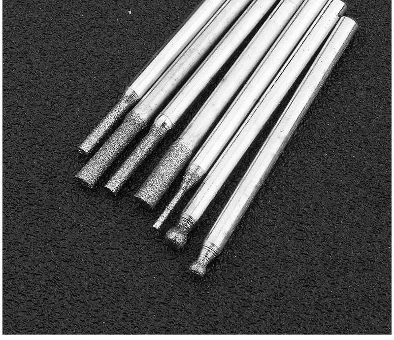 3mm alloy polishing head, diamond sand, grinding needle, bar, electric  metal and jade carving tools, all for home use .
