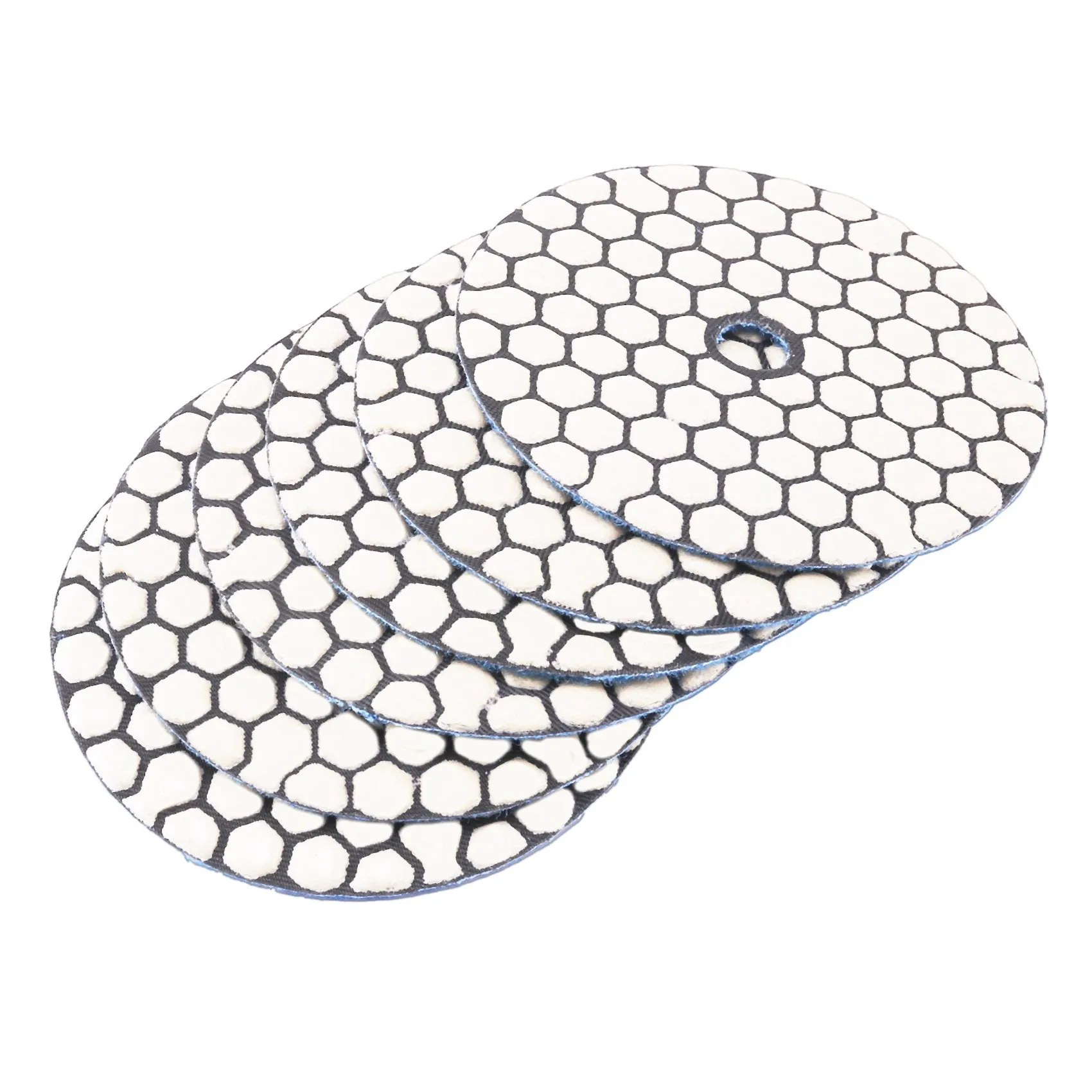 

BAAJ-12 Pcs 4 Inch /100 Mm Grit 50 Diamond Dry Polishing Pad Granite Marble Flexible Resin Sanding Disc Polisher