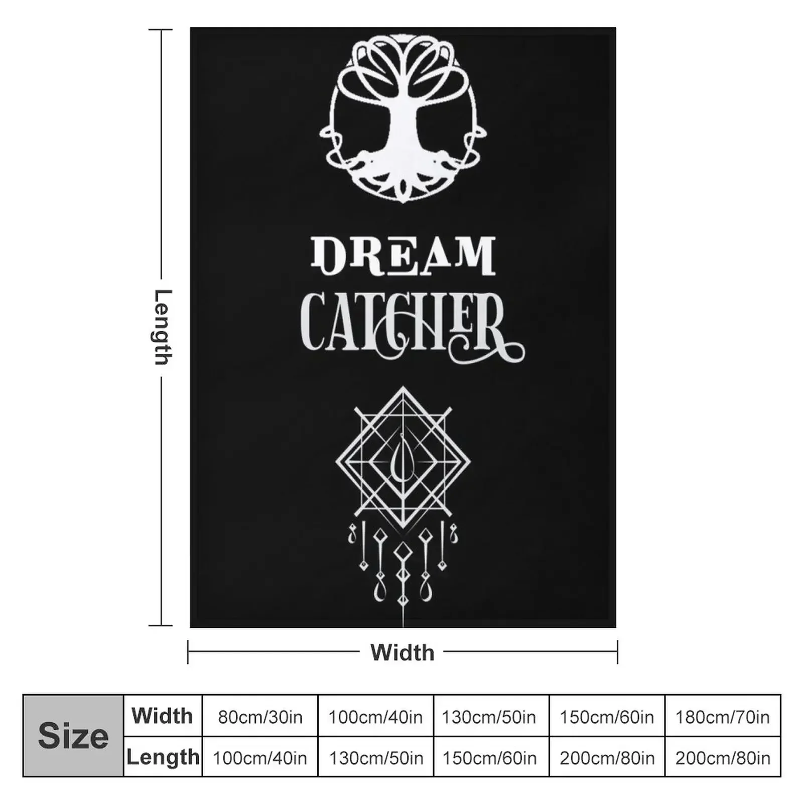 DreamCatcher Dystopia Throw Blanket for sofa Bed covers Retros Sofas Blankets