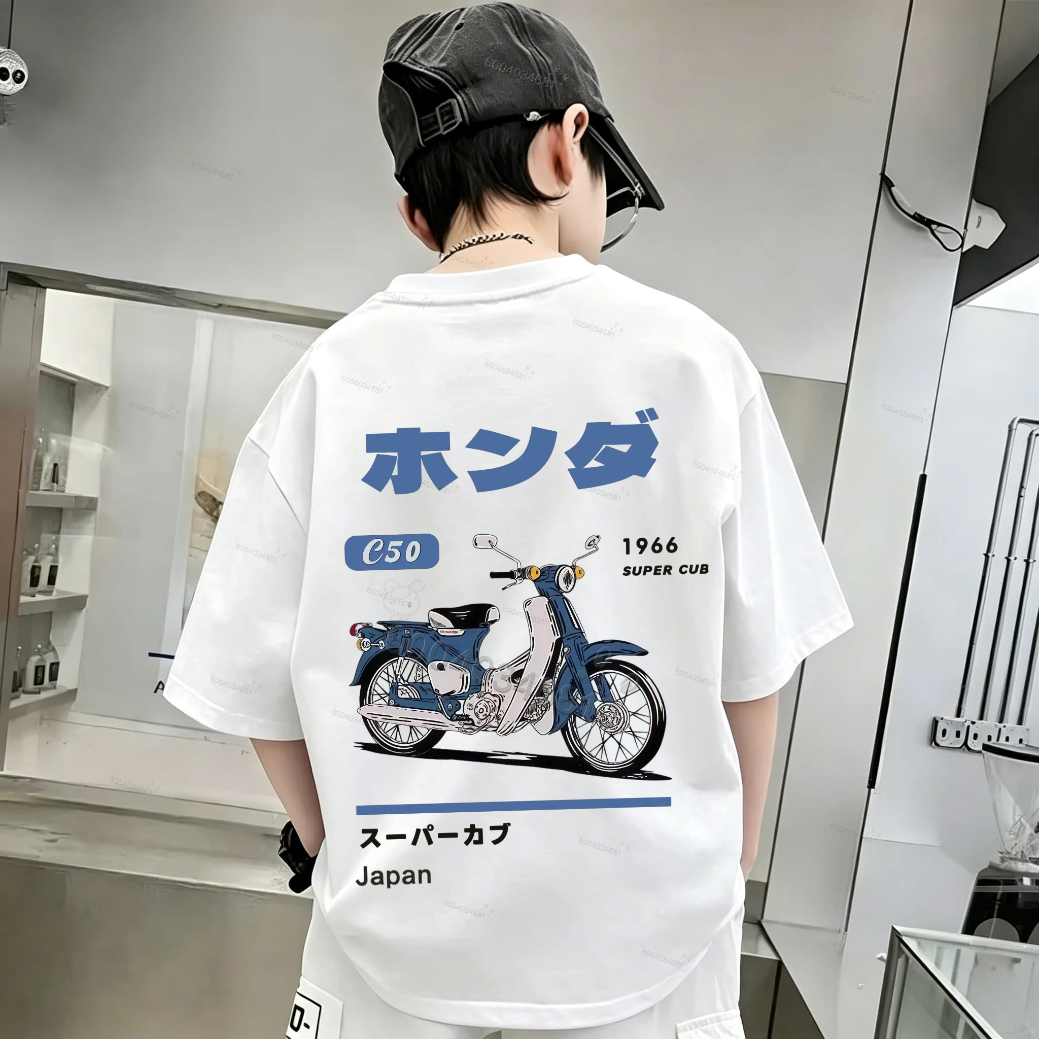 Summer children's cotton T-shirt - Classic boys' and girls' comfortable, breathable, soft and skin-friendly small-sized baby top