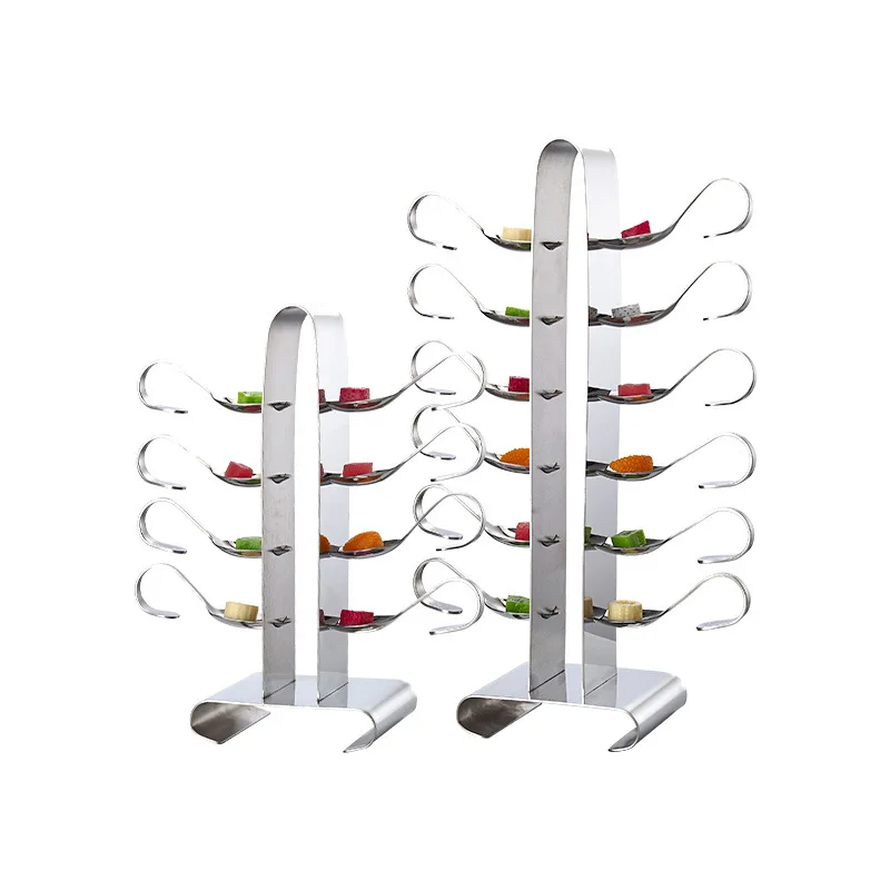 

Stainless steel T-shaped more rack Fashion hot pot buffet more spoon dim sum rack
