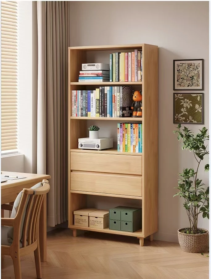 Modern Home Office Bookcases Wooden Cabinets Home Office or Antique Bookstores Use Bookshelves Modern Study Rooms Simple Design