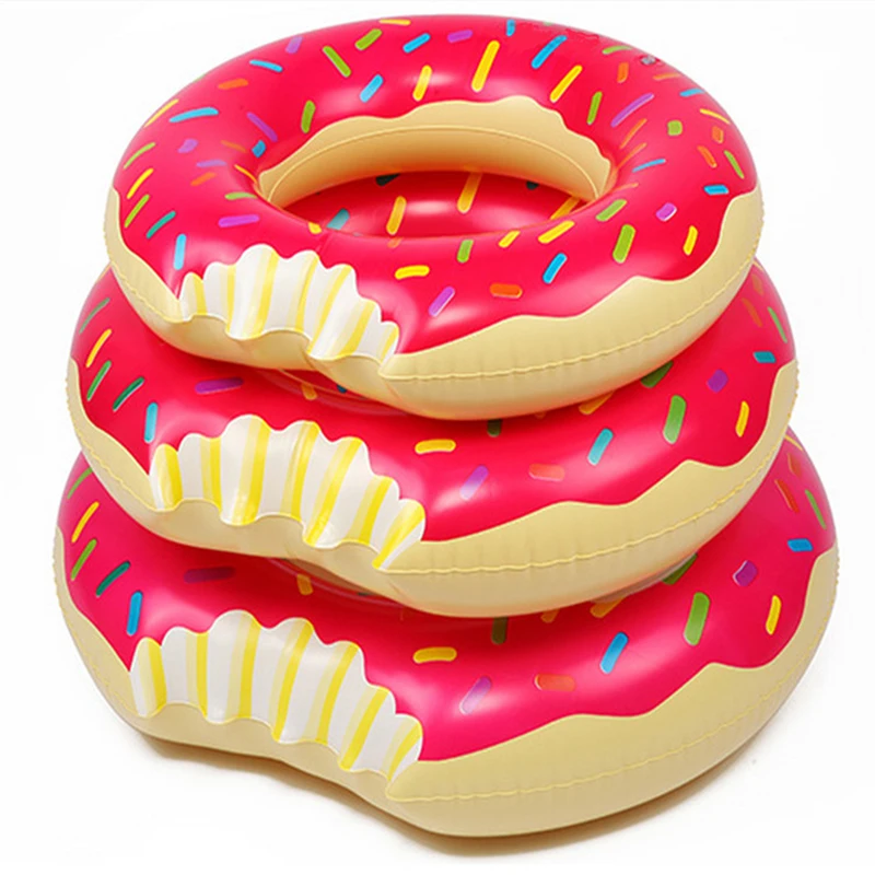 Kids Inflatable Swimming Ring Donut Shape Pool Float Beach Party Water Sport Kids Training To Prevent Drowning Swimming Circle