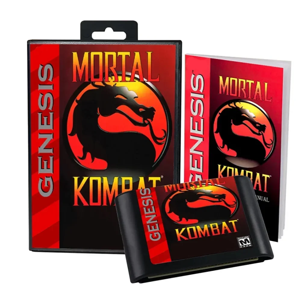 Mortal Kombat 1 2 3 para cartuchos de juego MD para consolas SEGA Mega Drive Genesis, tarjeta de juego con caja y manual, versión EUR, JAP, US